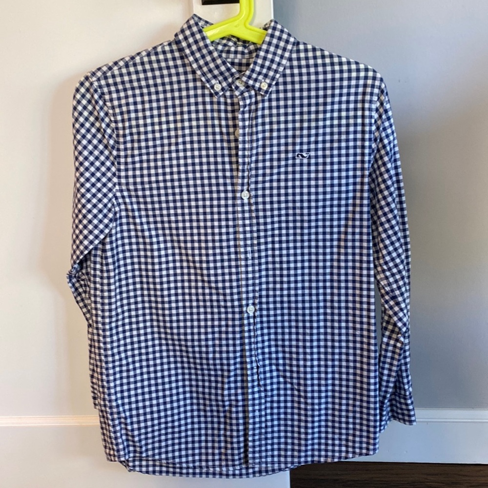 KIDS- Vineyard Vines- Button-Down Gingham Shirt